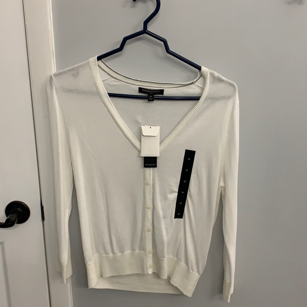 NEW Banana Republic cream/off white cardigan